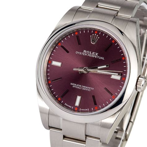 rolex oyster perpetual 39 red grape